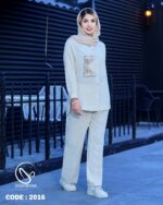 شومیز شلوار گلدوزی شده با کد ۲۰۱۶ - تصویر 3