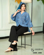 شومیز گیپور سه دکمه کد 2090 - تصویر 7