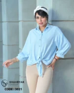 شومیز پایین گره تابستانه - تصویر 7