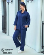 ست شومیز شلوار لینن زنانه