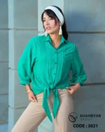 شومیز پایین گره تابستانه - تصویر 3