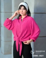 شومیز پایین گره تابستانه - تصویر 4
