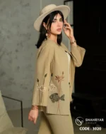 ست لینن تابستانه تکه دوزی طرح ماهی - تصویر 4
