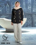 شومیز زارا گل برجسته کد ۲۰۱۸ - تصویر 7