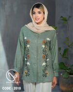 شومیز زارا گل برجسته کد ۲۰۱۸ - تصویر 8