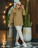 شومیز کتان کوتینگ کد ۲۰۲۵ - تصویر 10
