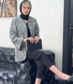 کت ژاکارد مروارید دوزی کد 2071 - تصویر 16