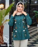 شومیز زارا گل برجسته کد ۲۰۱۸ - تصویر 2