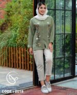 شومیز زارا گل برجسته کد ۲۰۱۸ - تصویر 5