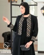کت سارافون با خرجکار هندی کد 9036 - تصویر 4