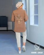 لینن پشت و پیش گلدوزی شده کد ۲۰۱۰ - تصویر 6
