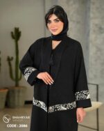 مانتو کرپ پفکی خرجکار هندی کد 2086