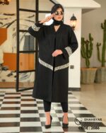 مانتو کرپ پفکی خرجکار هندی کد 2086 - تصویر 3