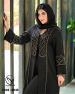 مانتو ریش دار با خرجکار کد 2040 - تصویر 4