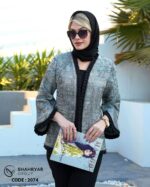 کت عمده ژاکارد آستین پلیسه کد 2074