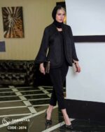 کت عمده ژاکارد آستین پلیسه کد 2074 - تصویر 12