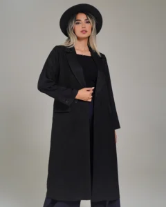 مانتو لینن یقه انگلیسی بلند کد ۵۰۱۹ زنانه و دخترانه