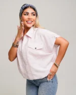 شومیز پری دمپا گتر زنانه و دخترانه ۵۰۵۷ صورتی