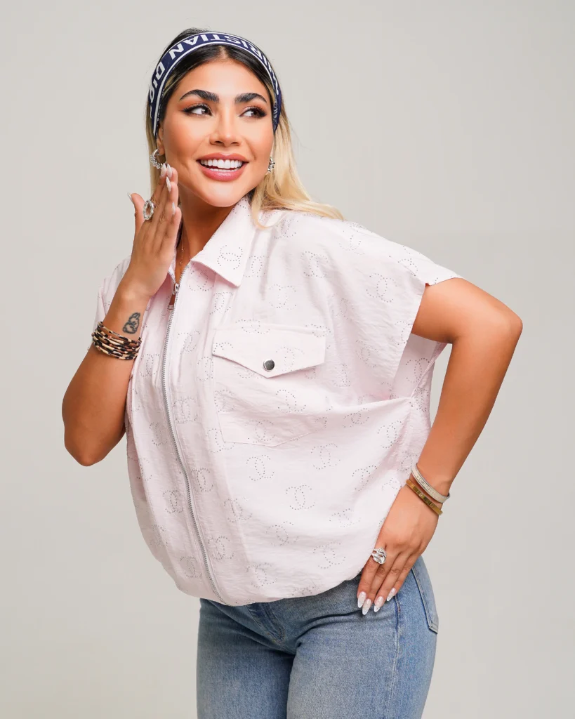 شومیز پری دمپا گتر زنانه و دخترانه ۵۰۵۷ صورتی